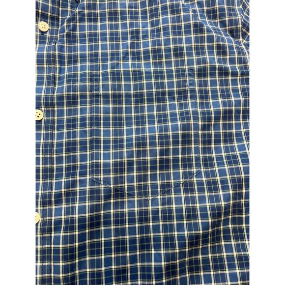 LL Bean Shirt Mens XL Reg Button Down Blue‎ Check Long Sleeve Business Casual - Picture 3 of 6
